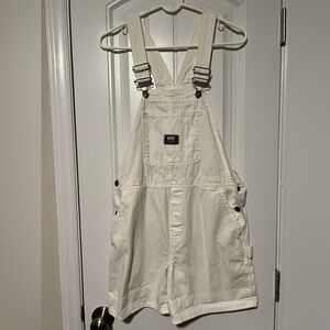 Vans Cream Overalls with Adjustable Straps